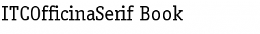 ITCOfficinaSerif-Book Font
