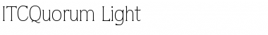 ITCQuorum-Light Light Font