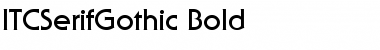 ITCSerifGothic Bold Font