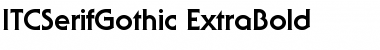 ITCSerifGothic-ExtraBold Extra Bold Font
