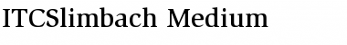 ITCSlimbach-Medium Font