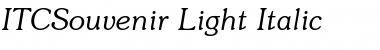 Download ITCSouvenir-Light Font