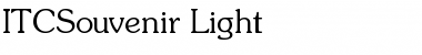 ITCSouvenir-Light Light Font