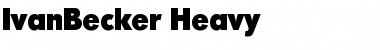 IvanBecker-Heavy Regular Font
