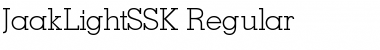 JaakLightSSK Regular Font