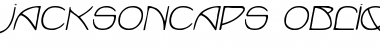 JacksonCaps Oblique Font