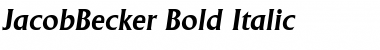 JacobBecker Bold Italic