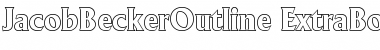 JacobBeckerOutline-ExtraBold Regular Font