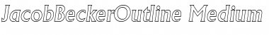 JacobBeckerOutline-Medium Italic Font