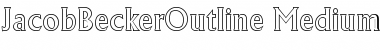 JacobBeckerOutline-Medium Font