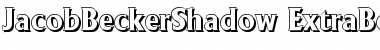JacobBeckerShadow-ExtraBold Regular Font