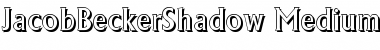 JacobBeckerShadow-Medium Regular Font
