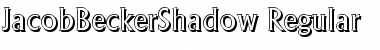 JacobBeckerShadow Font