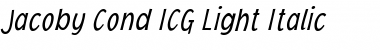 Jacoby Cond ICG Light Font