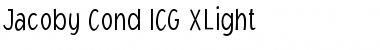 Jacoby Cond ICG XLight Font
