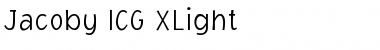 Download Jacoby ICG XLight Font