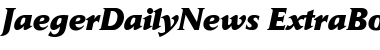 JaegerDailyNews-ExtraBold Extra BoldItalic Font
