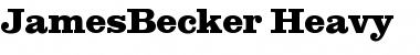 JamesBecker-Heavy Font