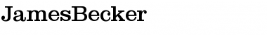 JamesBecker Font