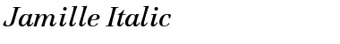 Jamille Italic Font