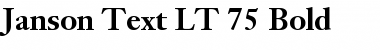 JansonText LT Bold Regular Font