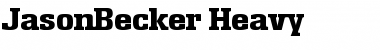 Download JasonBecker-Heavy Font