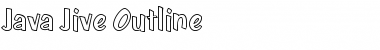 Java Jive Outline Regular Font