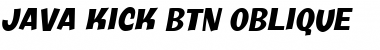 Java Kick BTN Oblique Font