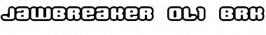 Jawbreaker OL1 BRK Regular Font