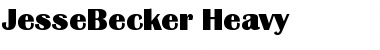 JesseBecker-Heavy Font