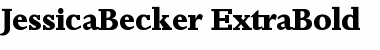 JessicaBecker-ExtraBold Font