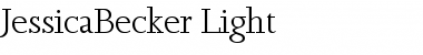 JessicaBecker-Light Font
