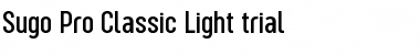 Sugo Pro Classic Trial Light Font