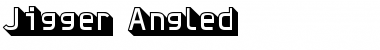 Jigger-Angled Font