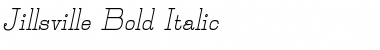 Jillsville Bold Italic Font