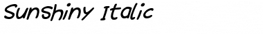Sunshiny Italic Font