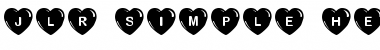JLR Simple Hearts Regular Font