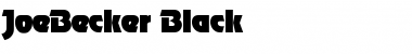 JoeBecker-Black Regular Font