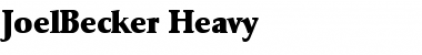 JoelBecker-Heavy Font