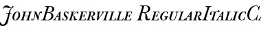 JohnBaskerville Italic Font