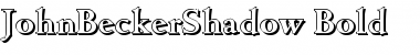 JohnBeckerShadow Font