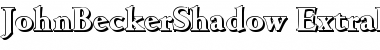 JohnBeckerShadow-ExtraBold Font
