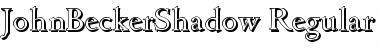 JohnBeckerShadow Regular Font