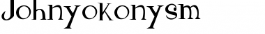 Johnyokonysm Regular Font