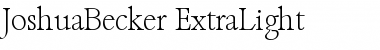 JoshuaBecker-ExtraLight Font