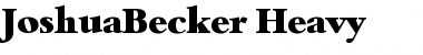 JoshuaBecker-Heavy Font