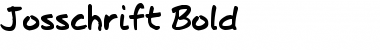 Josschrift Bold Regular Font