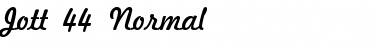 Jott 44 Normal Font