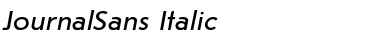 JournalSans Italic Font