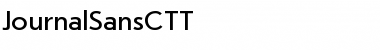 JournalSansCTT Font